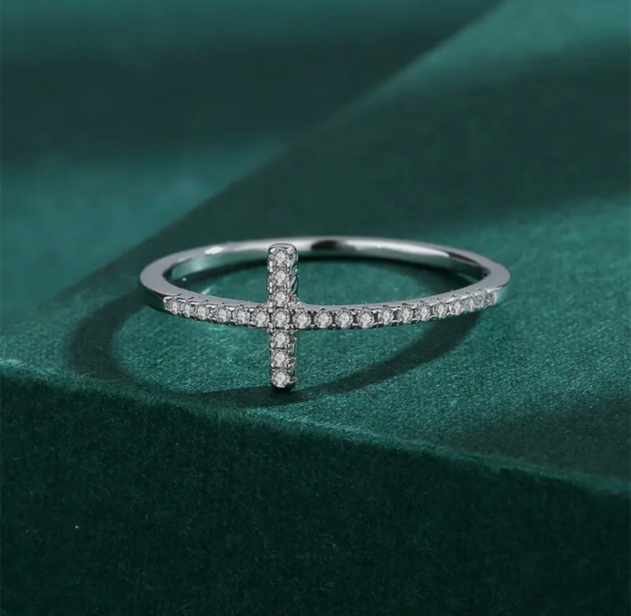 CZ Cross Ring