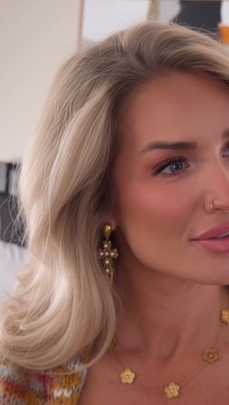 Cathedral Cross Earrings