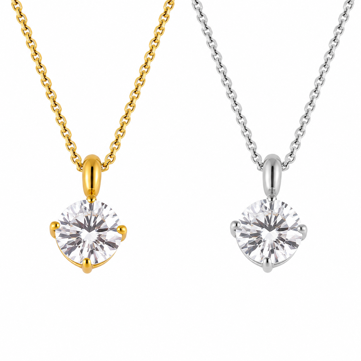 Classic Solitaire Necklace