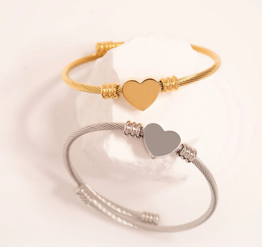 Heart Cuff Bracelet