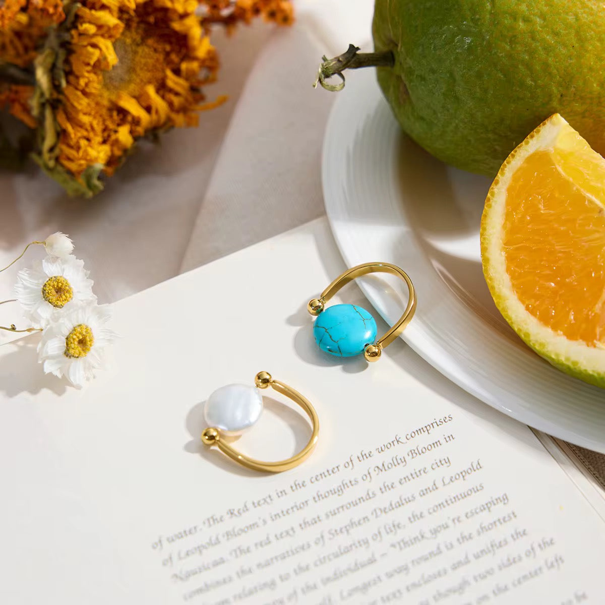 Pearl Spinner Ring