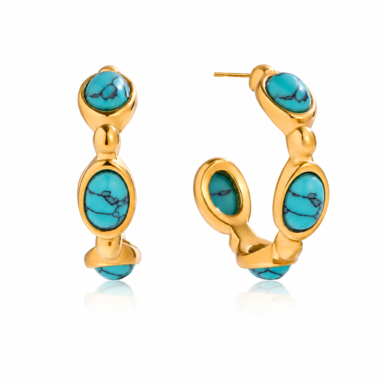 Turquoise C Hoop