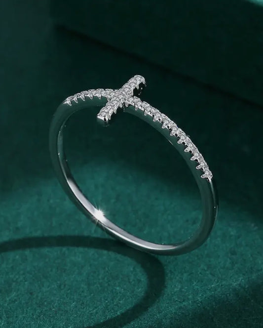 CZ Cross Ring