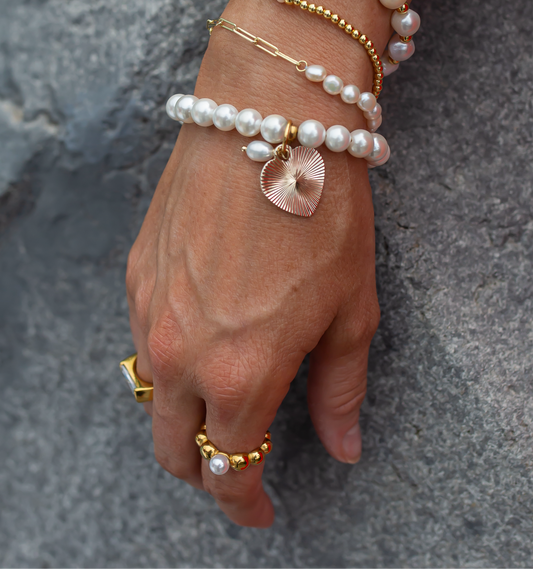 Sunburst Pearl Bracelet