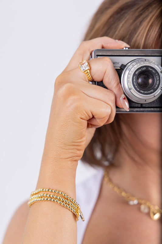 Golden Bracelet Stack
