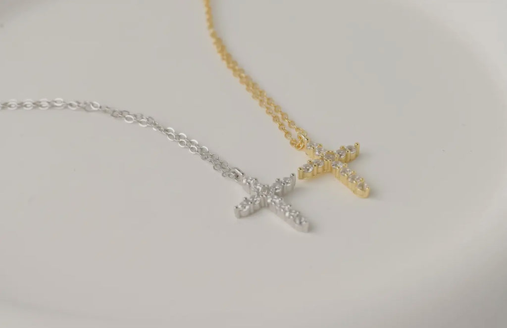 CZ Cross Necklace