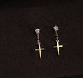 Dainty Cross Earrings