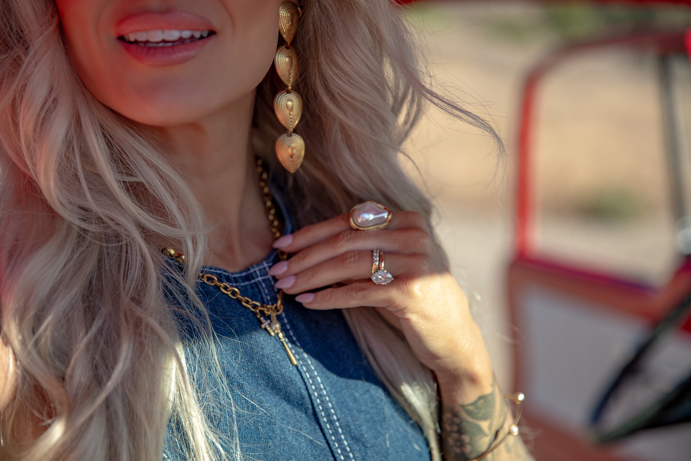 Neon Moon Ring