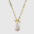 Baroque Pearl Toggle Necklace