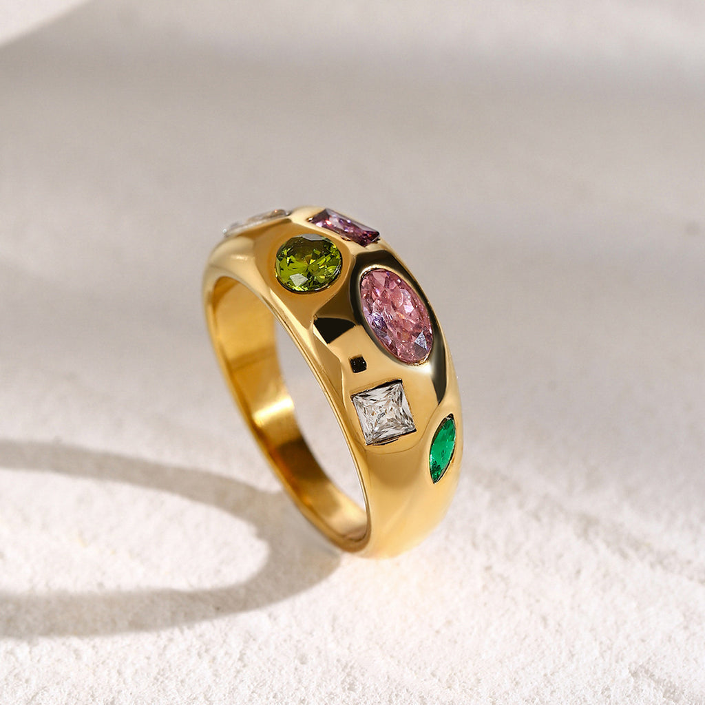 Confetti Dome Ring