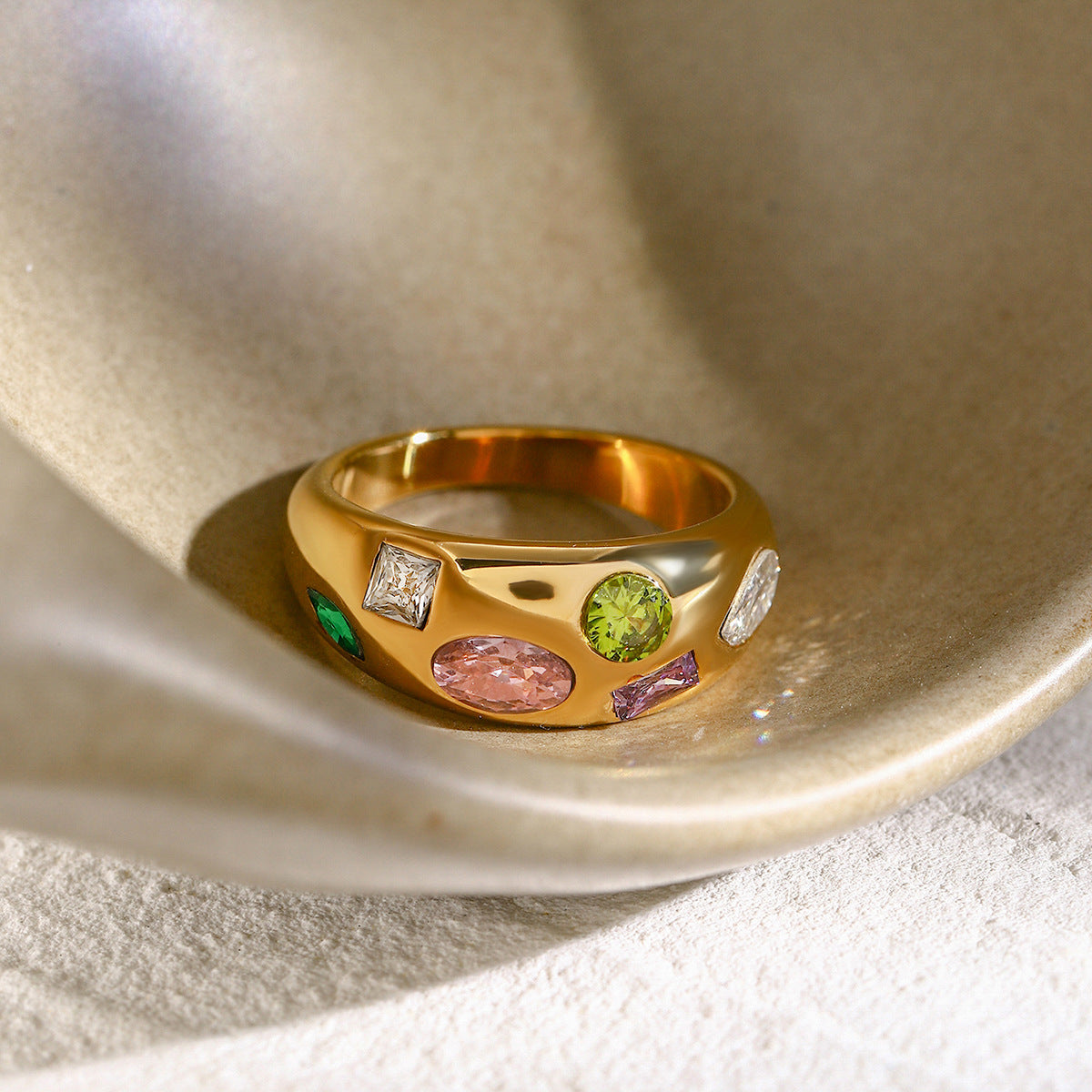 Confetti Dome Ring