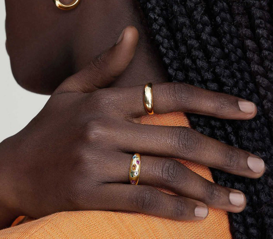 Confetti Dome Ring
