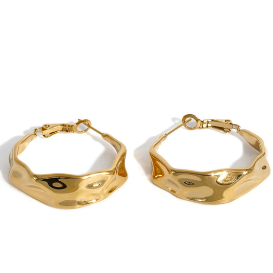 Liquid Gold Hoops