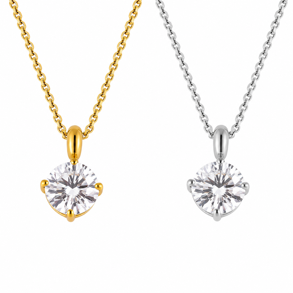 Classic Solitaire Necklace